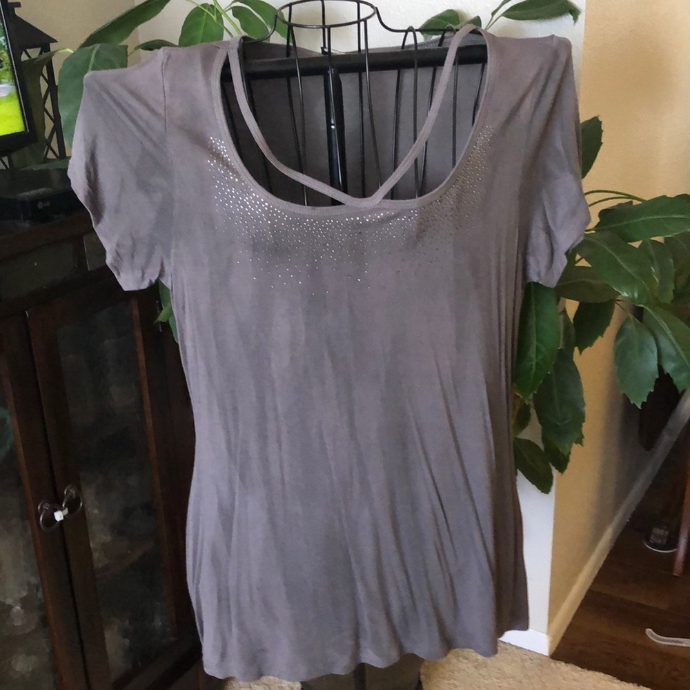 Rhinestone accented top